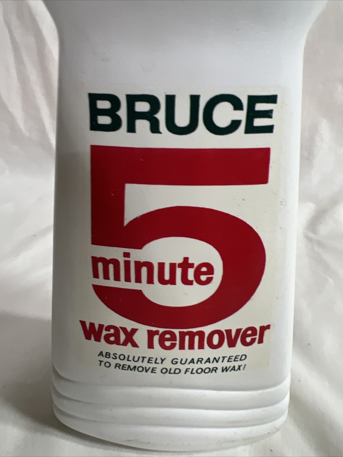 Vtg 60s BRUCE 5 Minute Wax Remover 50%Full BOTTLE Remove Old Floor Wax NoBarcode