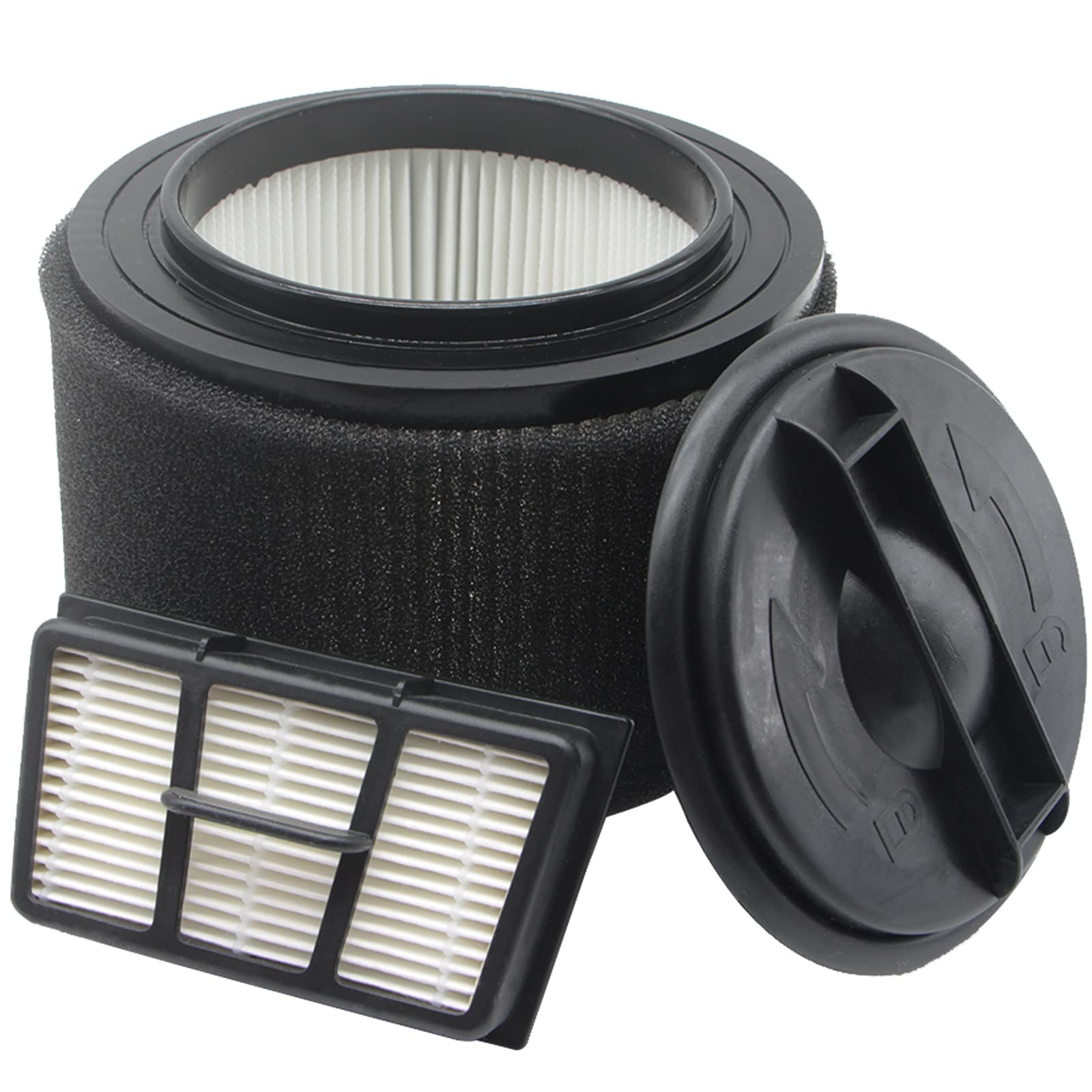 2 Pack VF408 HEPA Filter Replacement for Vacmaster 4 White, Black