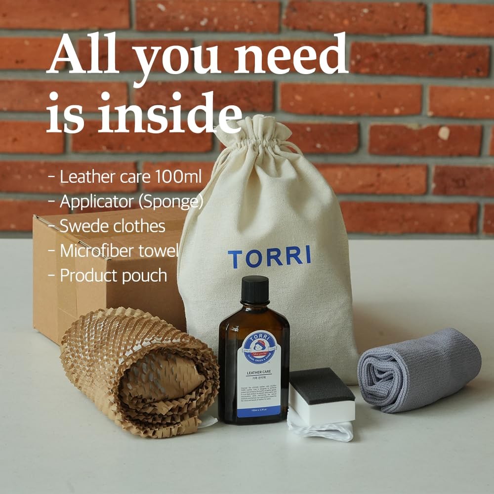 TORRI Leather Care Conditioner Kit, Condition, Restore Protect All Luxury L…