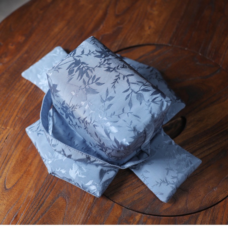 18cm Exquisitely Vintage Chinese Tea Set Storage Bag Thickened Shockproof Pouch