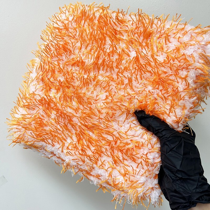 2 Pcs Jumbo Microfiber Plush Wash Pad with Foam Inside – 1500 GSM, 10″x10″
