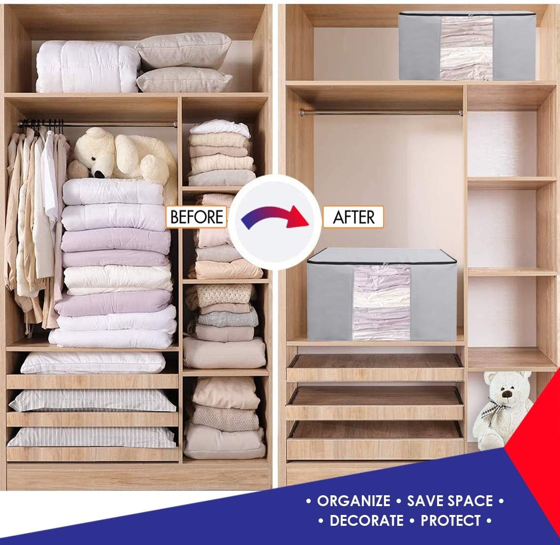 Cube Vacuum Storage Bags, Space Saver Bags, Premium Totes with Cubic Vacuum