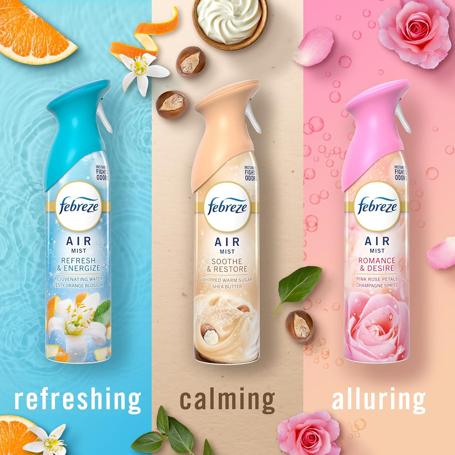 Air Mist, Air Freshener, Odor Fighting Room Spray, Deodorizer for Home Bathroom
