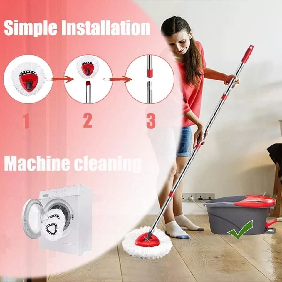 Mop Replace Head for O Cedar EasyWring Spin Mop Replacement Head Handle New