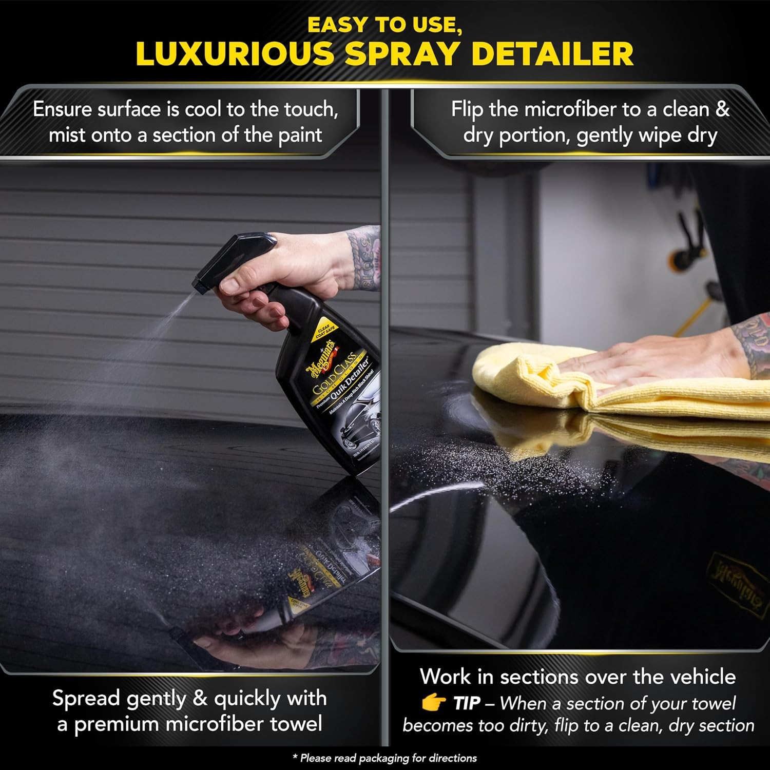 Meguiars Gold Class High Lubricity Quik Detailer Spray for Automotive Car