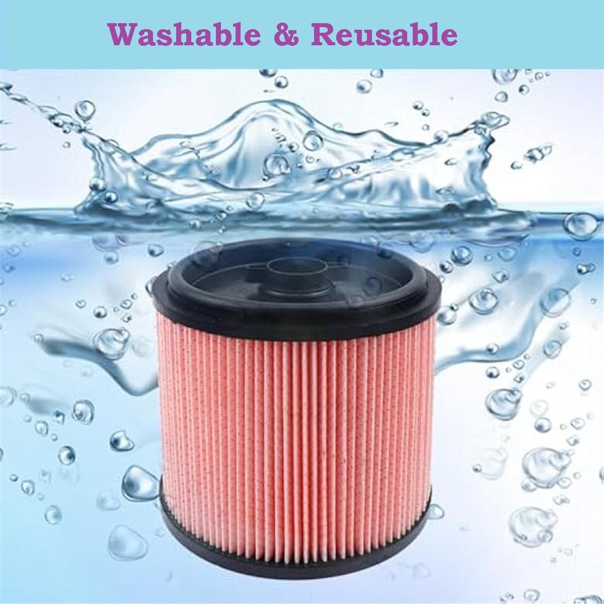High-Efficiency HEPA Cartridge Filter for Wet/Dry Vacuums