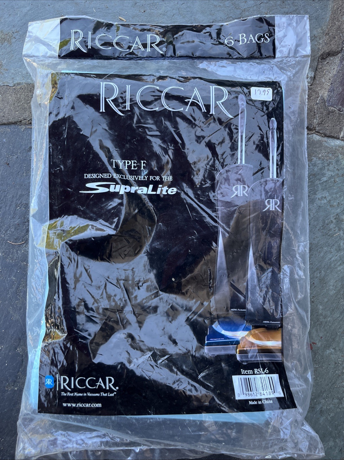 Riccar Type F Supralite Vacuum Bags Replacement ( See The Pictures For Details)