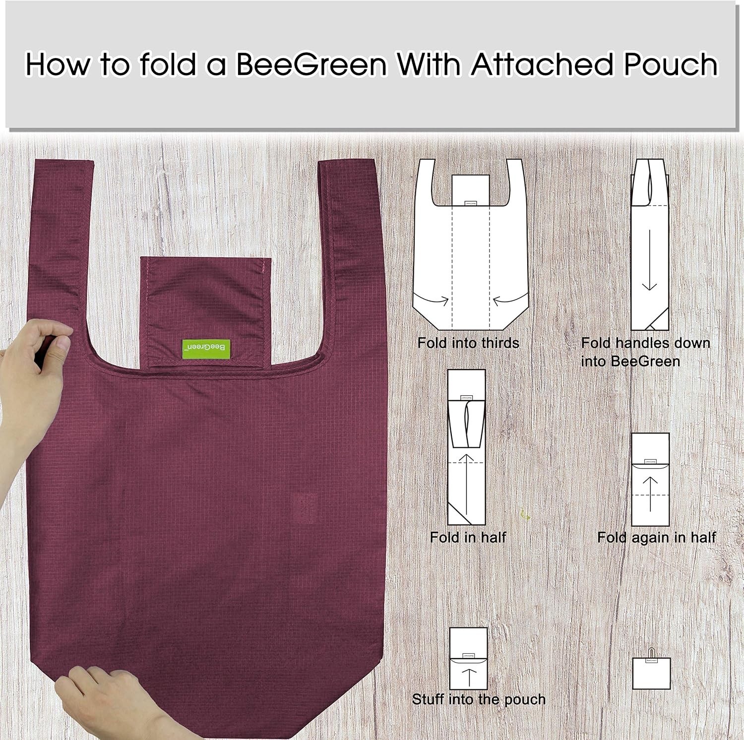 Zipper Pouch Bulk Grocery Bags – Foldable & Machine Washable