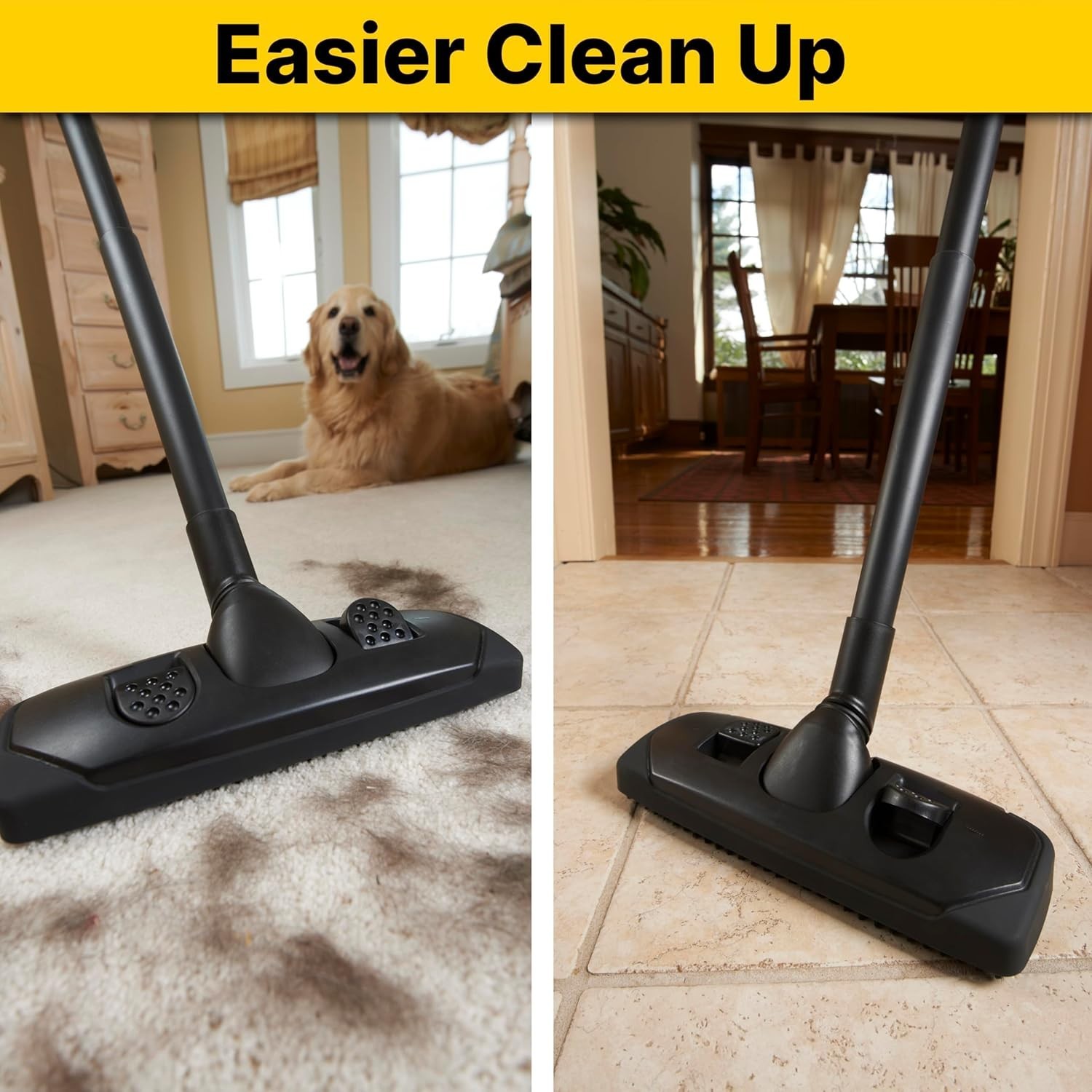Shop-Vac 1.25 Inch Diameter Extension Wands, 3-Piece Set Durable Black Plastic