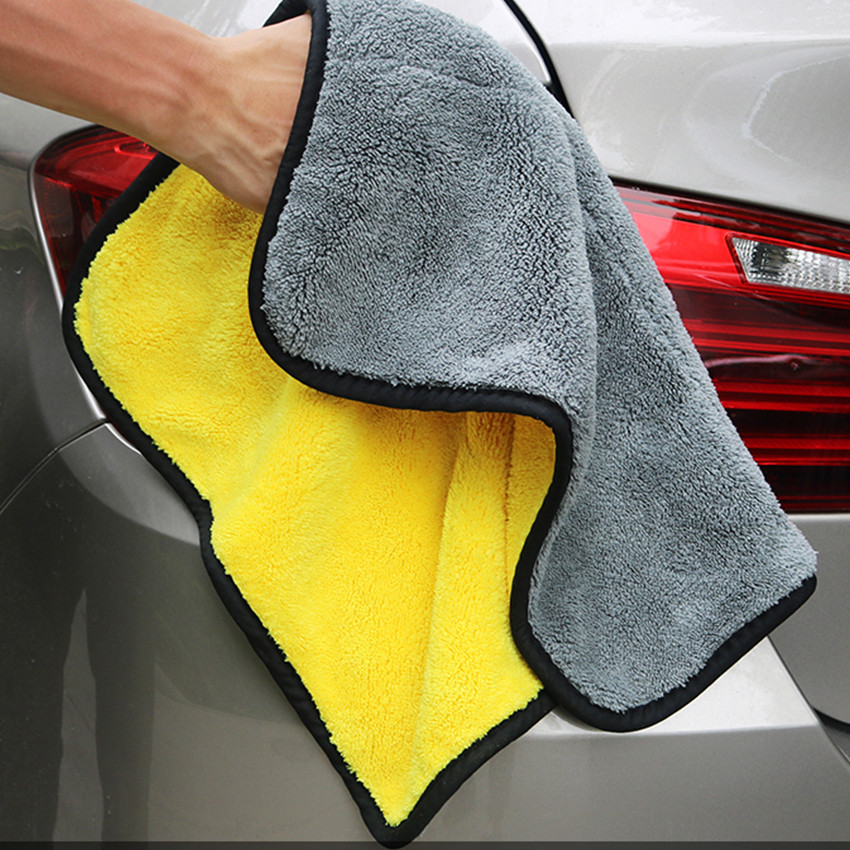 microfiber towel car detailing claning 16×16 inch, 3 pack towels for kitchen