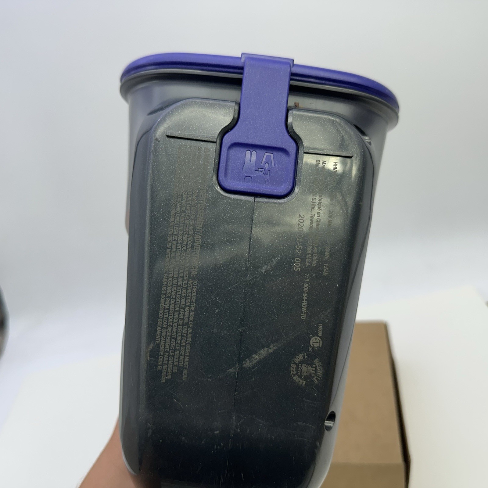 BLACK+DECKER HHVK515JP07 Handheld Vacuum Only No Charger – Gray Working