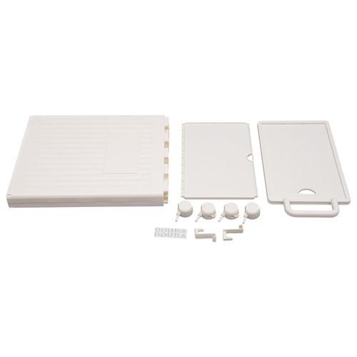 Foldable Storage Box With Wheels Removable Lid 39 × 25 × 52.5 cm Cream Yellow PP