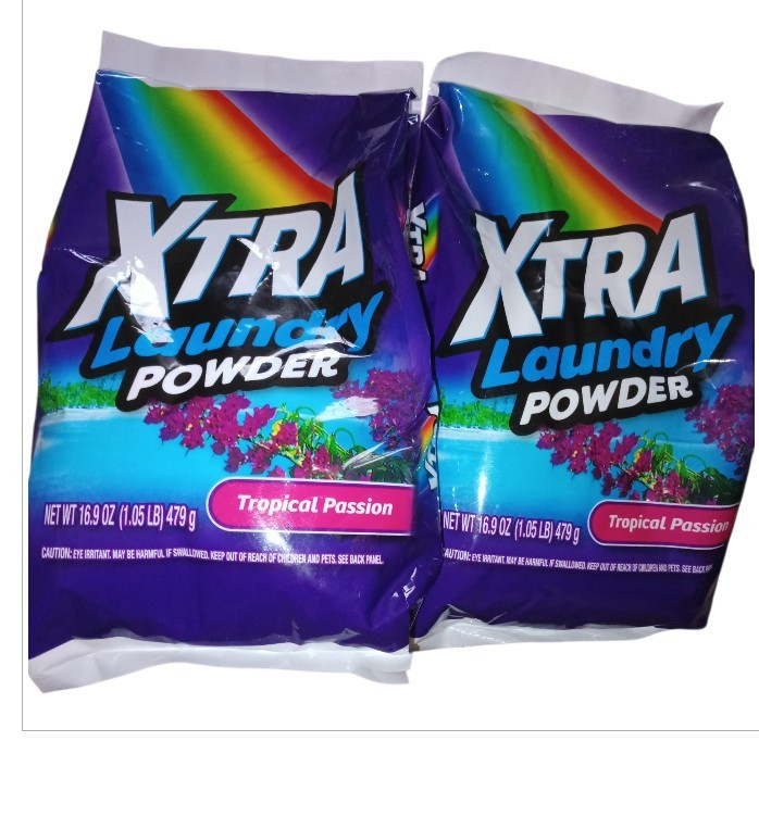 16.9 oz bag of Xtra Laundry Power in the Tropical Passion scent 2 Bags Pks