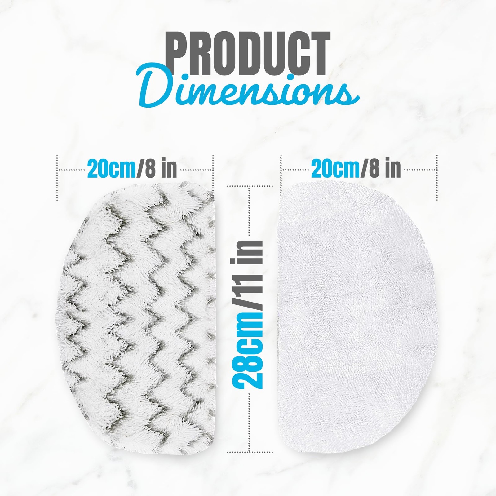 4 Pack Steam Mop Replacement Pads Compatible Bissell Powerfresh 1940 1806 1440