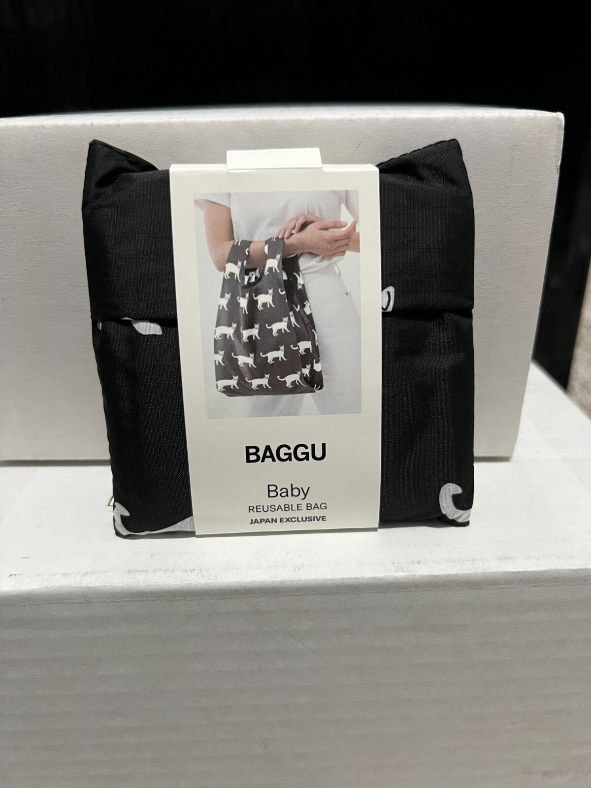 BAGGU Black Cat Baggu Baby Reuseable Bag NWT HTF Rare