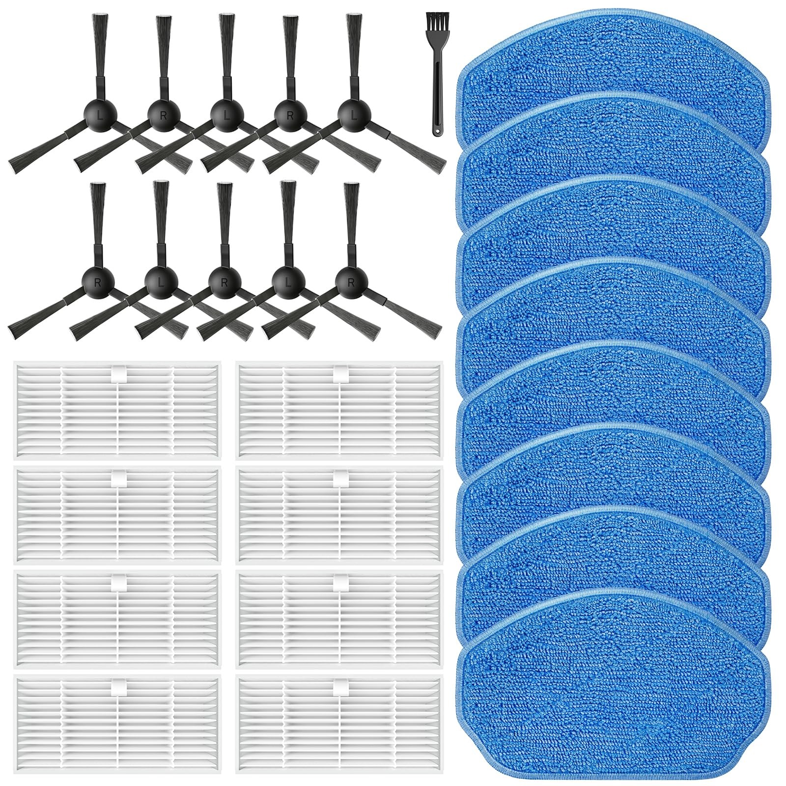27 Pack BR151 Robot Vacuum Replacement Parts for iMartine XIEBro Life MAMNV