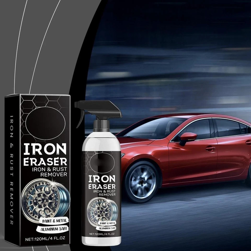 Iron Eraser Rust Remover Spray, Car Wheel Paint Brake Dust Fast Cleaner 120ml /