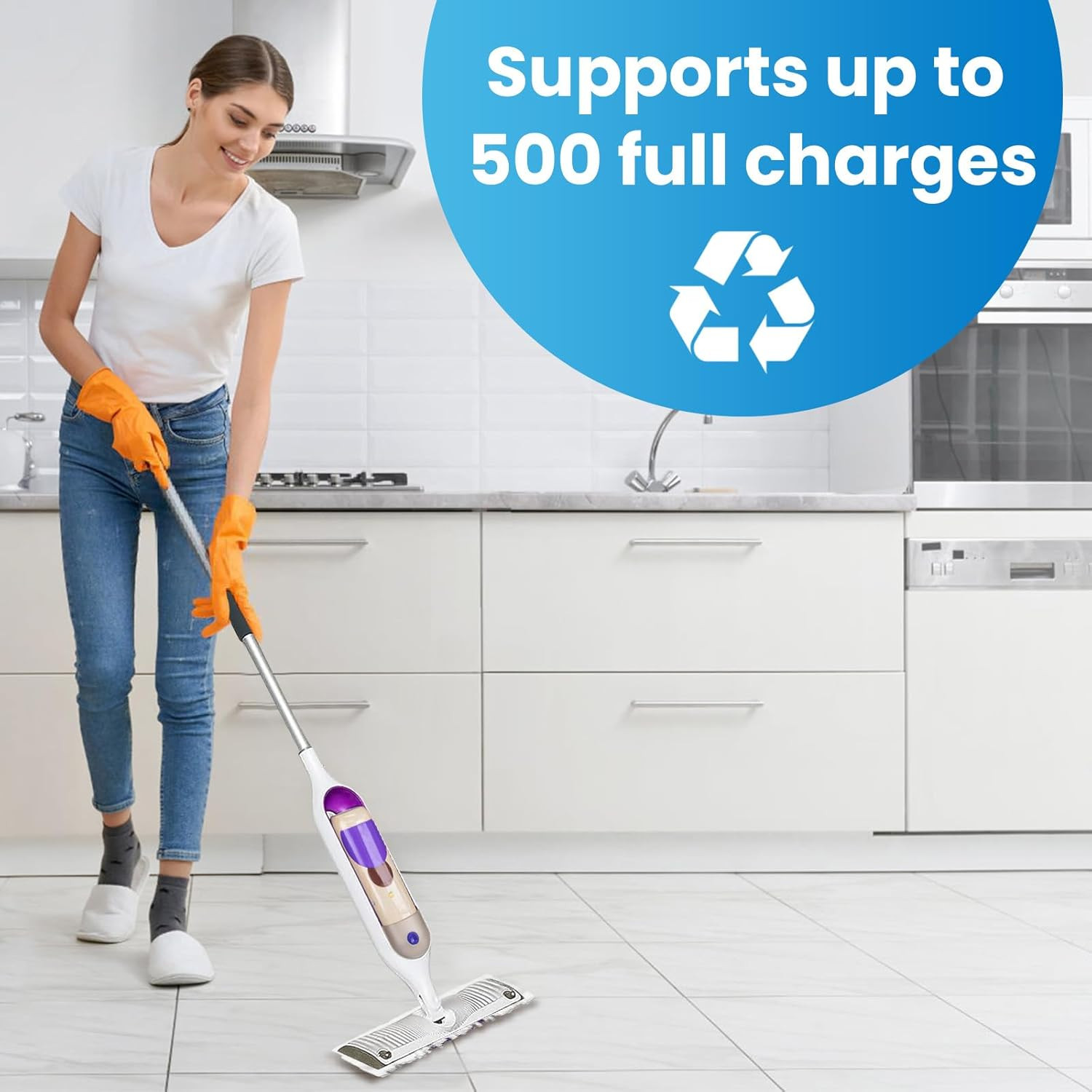 1 Pack Rechargeable Battery Pack Replacement for Swiffer Power Mop, 2000Mah Lith