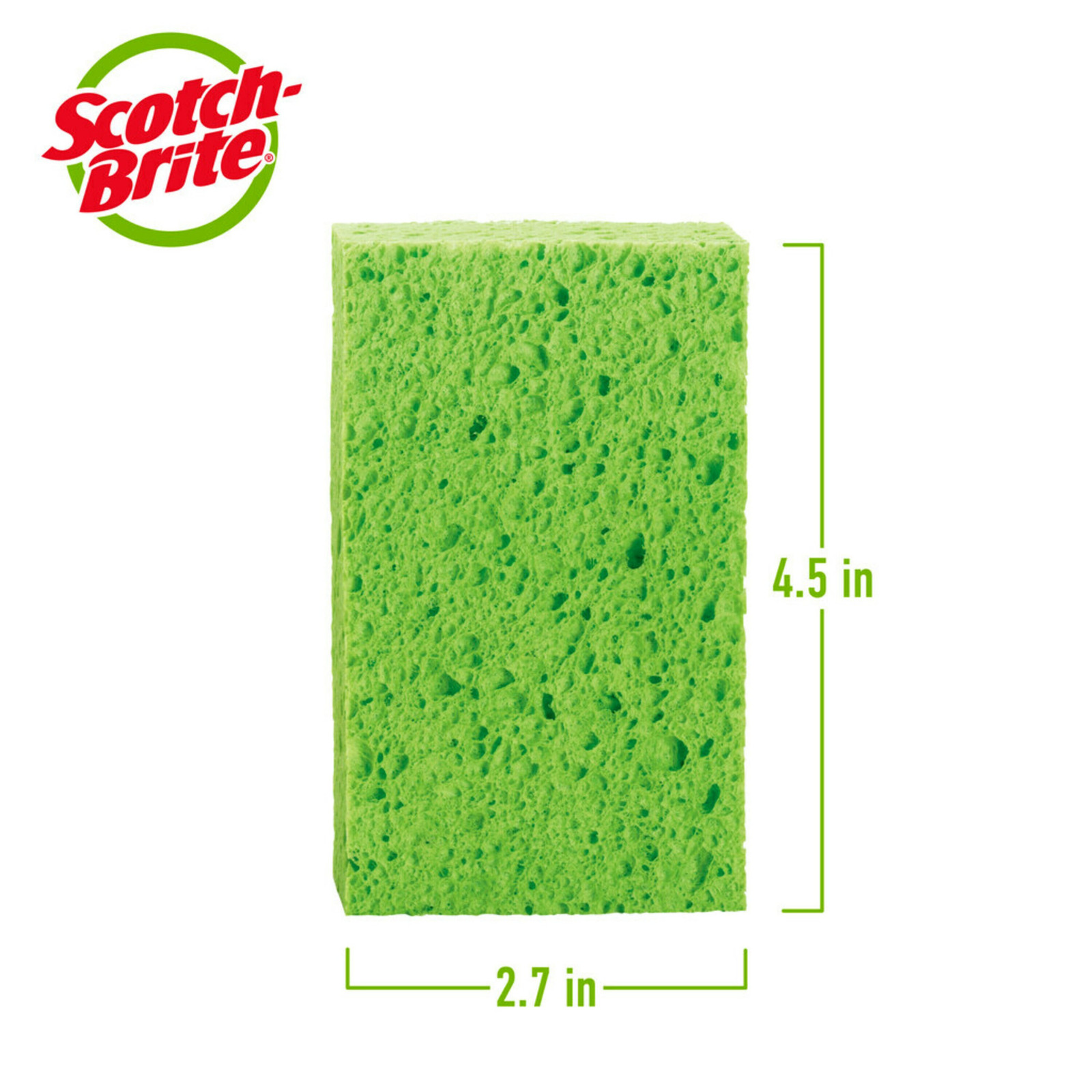 3M Scotch-Brite Sponges: ocelo cellulose scrub sponge (Assorted) *4-pack