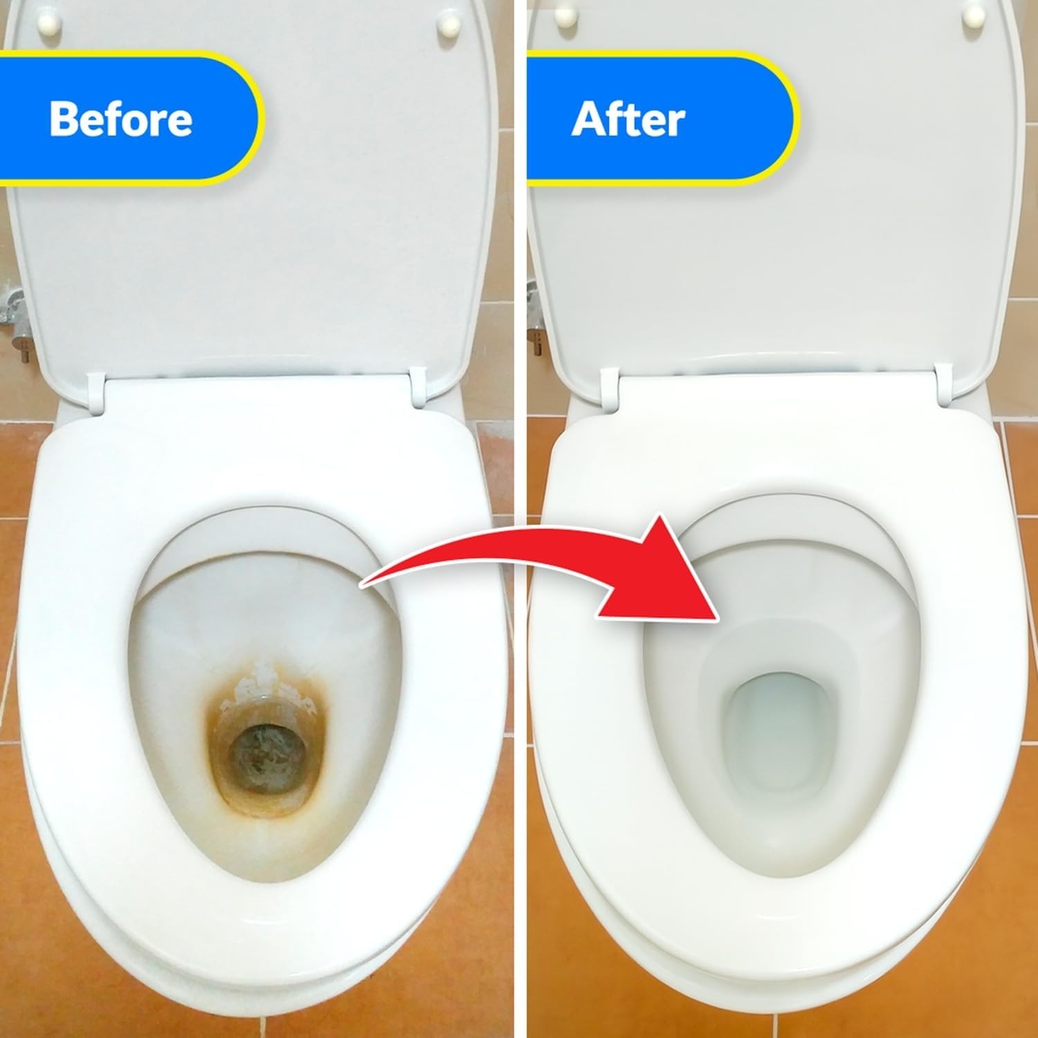 Foaming Toilet Cleaner, Self-Activating Powder for Deep Cleaning, Fights Stai…