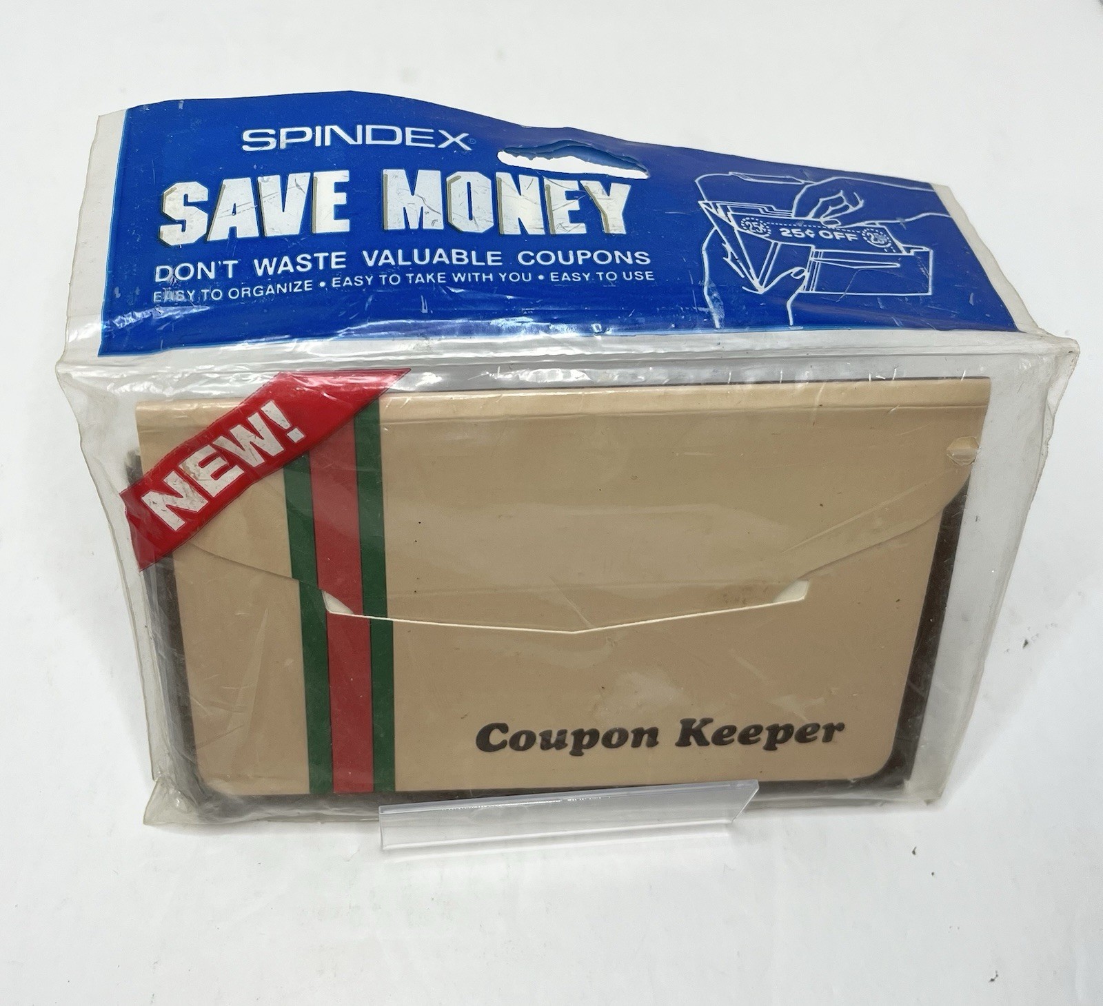 Vintage Spindex Save Money Coupon Keeper