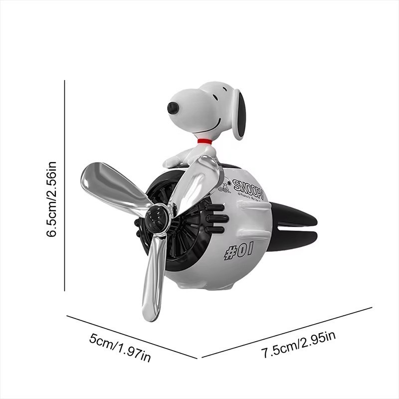 🚗 Snoopy Car Air Freshener – Cartoon Vent Mounted Purifier Gift – Rotating Fan
