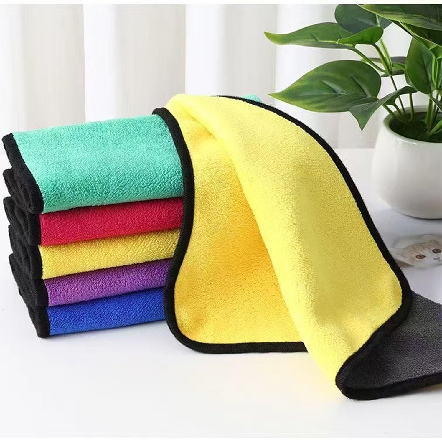 10 Pack Premium Microfiber Towels Coral velvet Washing and Detailing Towels for