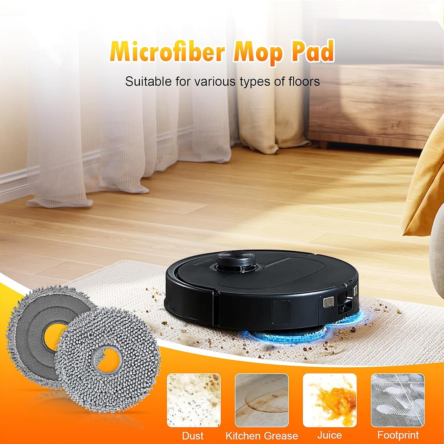 22 Pack Replacement Parts for Roborock Qrevo S Pro Plus MaxV Robot Vacuum for Q