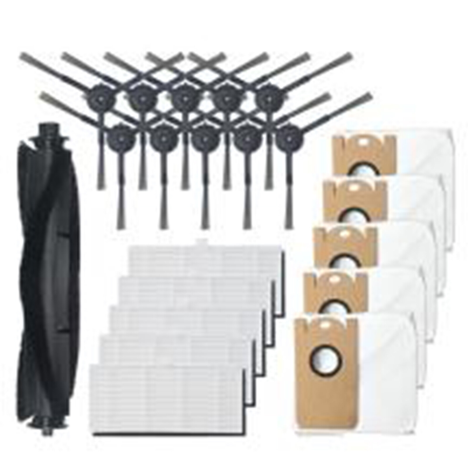 For VIOMI S9 Vacuum Cleaner Parts Side Brush Filter Mop Cloth Dust Bag Kit