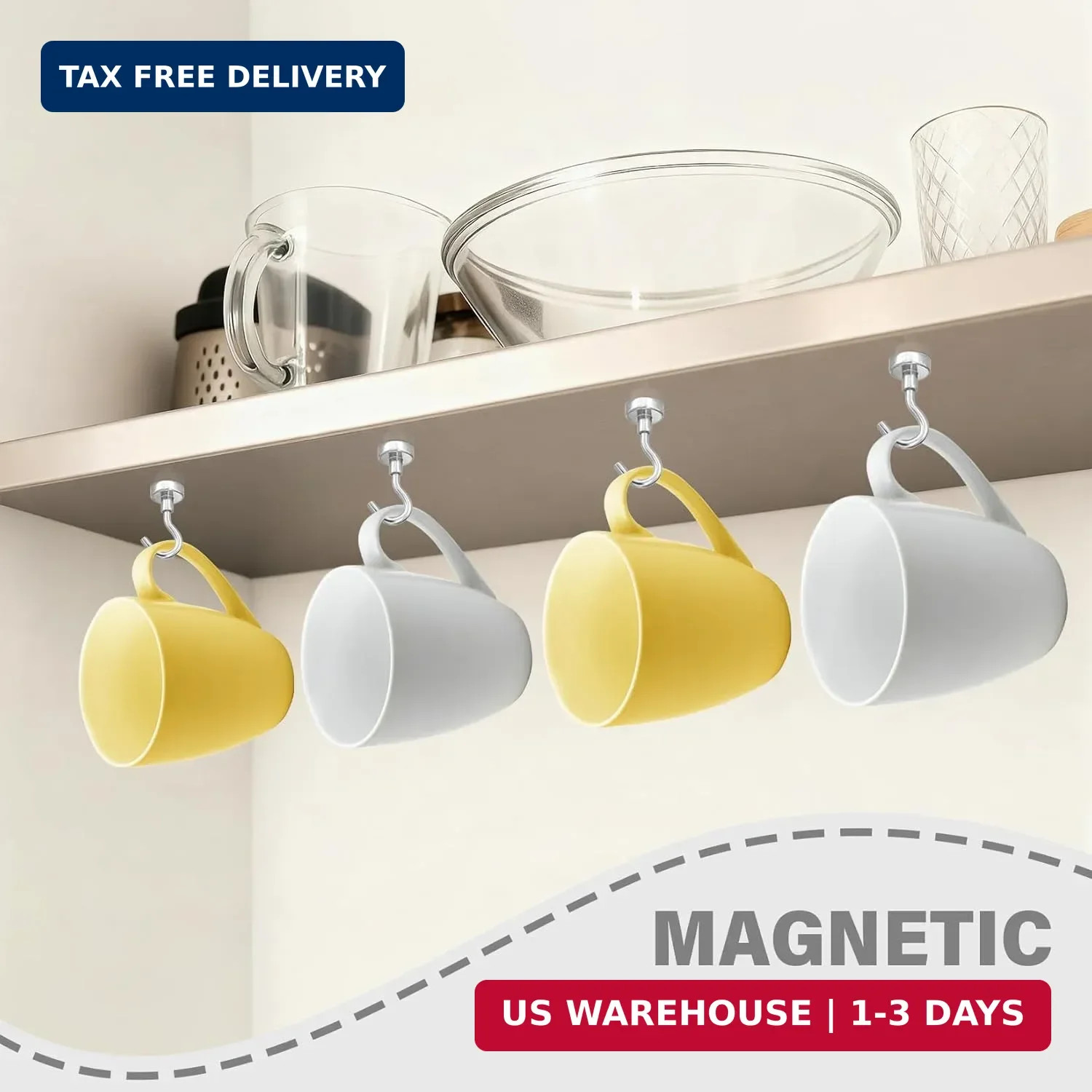 8 Pack Magnetic Hooks for Cruise Cabins 25 LB Magnets Heavy Duty Magnet Hooks fo