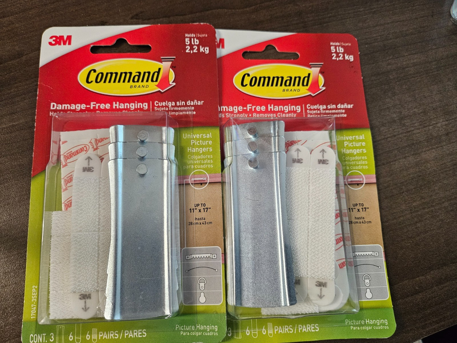 (6) Command 5lb Standard Universal Picture Hanger