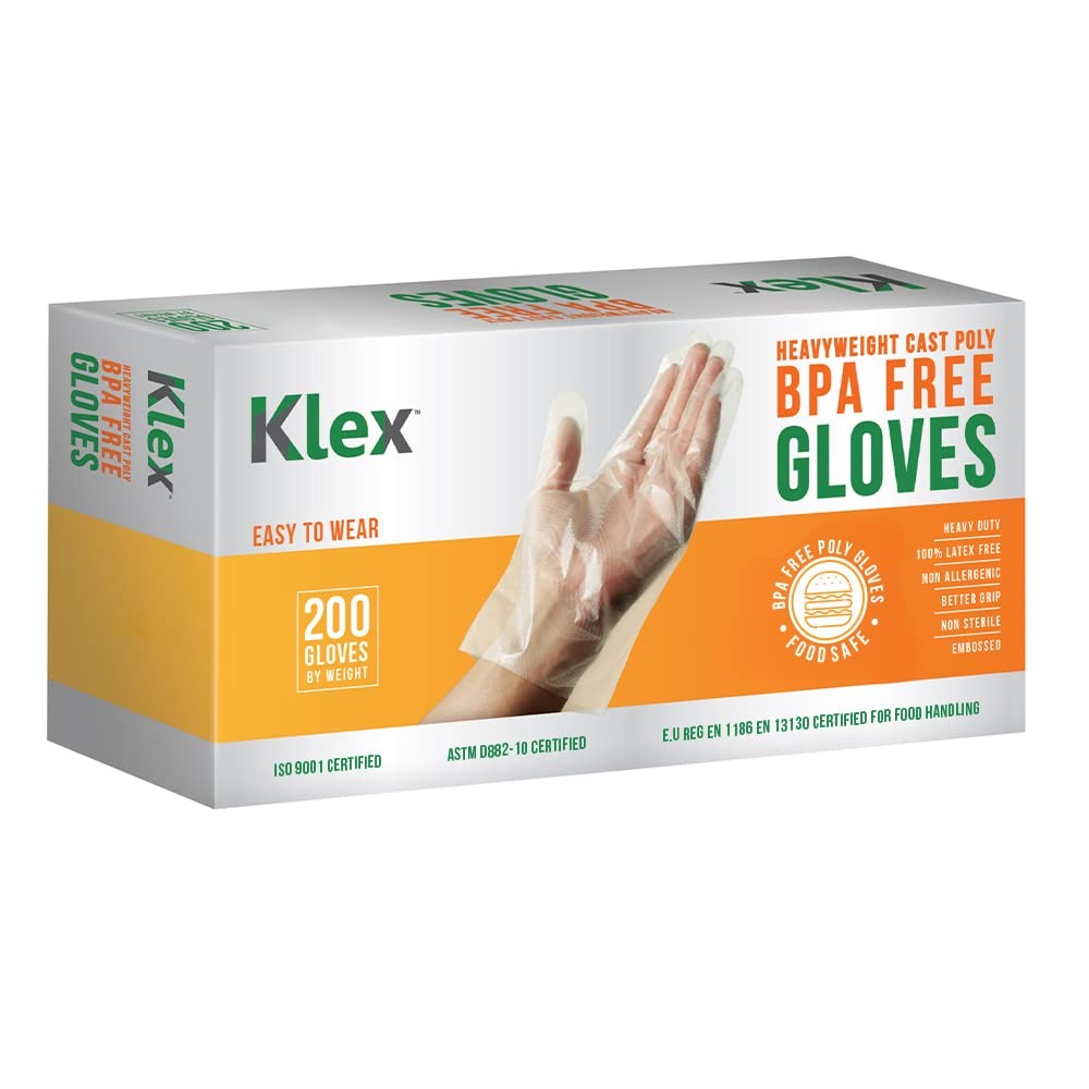 Klex 200 BPA Free Disposable Heavyweight Cast Medium (Pack of 200), Clear