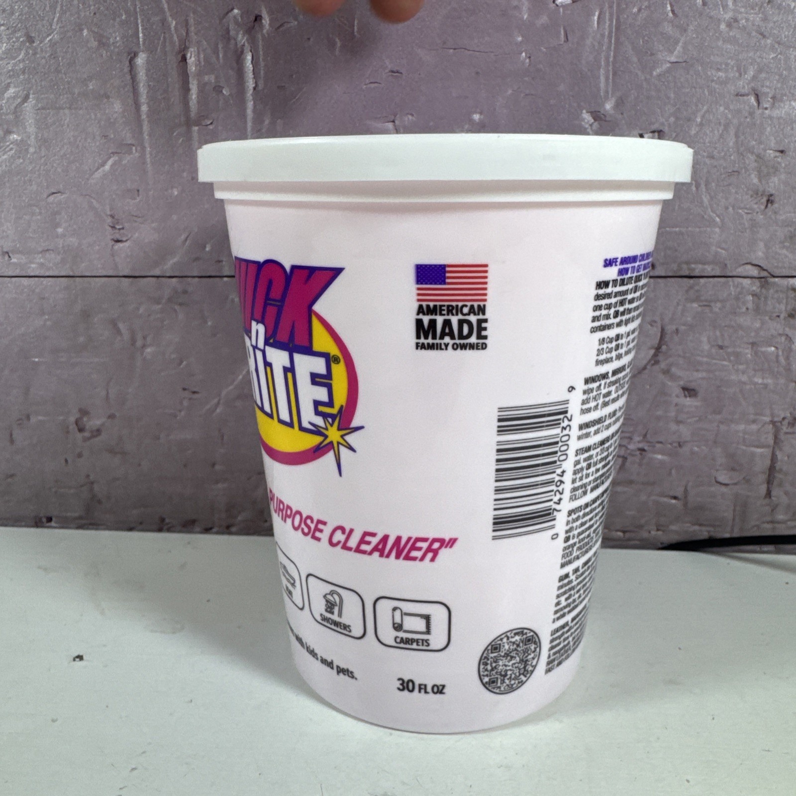 Quick N Brite All Purpose Cleaning Paste, True All Purpose Cleaner, Concentrated