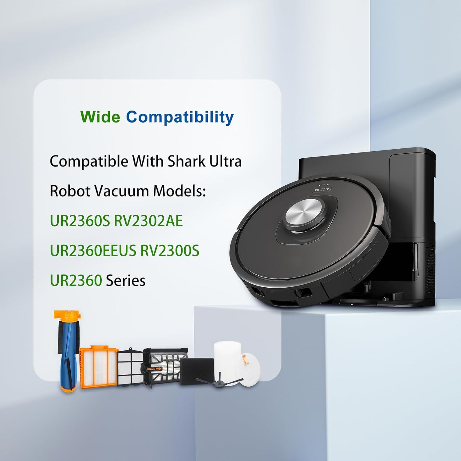 Replacement Parts Compatible with Shark UR2360S UR2360 UR2360EEUS Ultra Robot Va