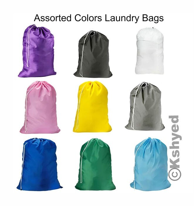 Large Laundry Bag Washable Heavy Duty Locking Drawstring Bag 29″X40″ (2 Pack)