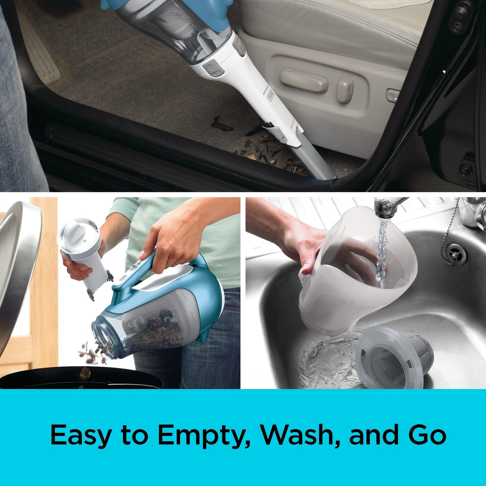 BLACK+DECKER Dustbuster(R) Hand Vacuum (White) – CHV1410L