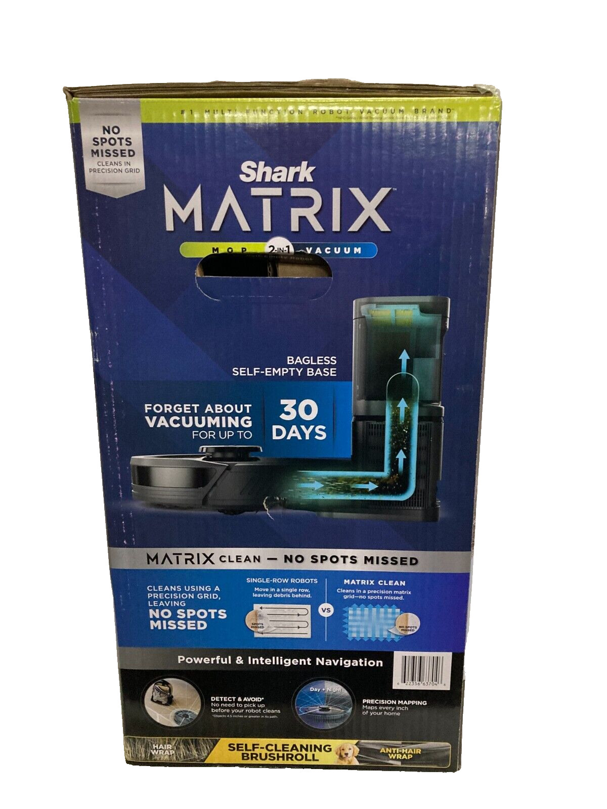 Shark MATRIX 2-in-1 Self-Empty Robot Mop & Vacuum UR2450WS Black