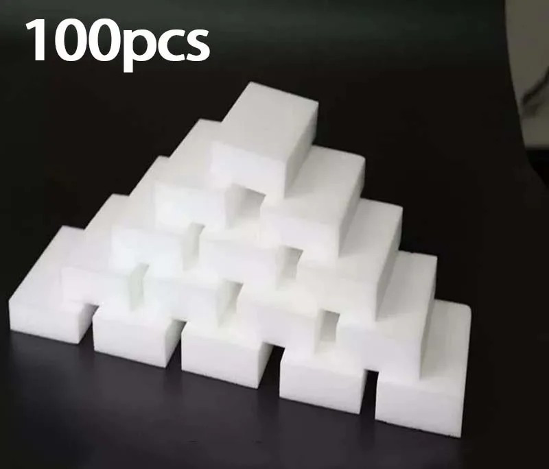 100pcs Magic Sponge Eraser Melamine Washing Thick Cleaning Foam Home Tool USA