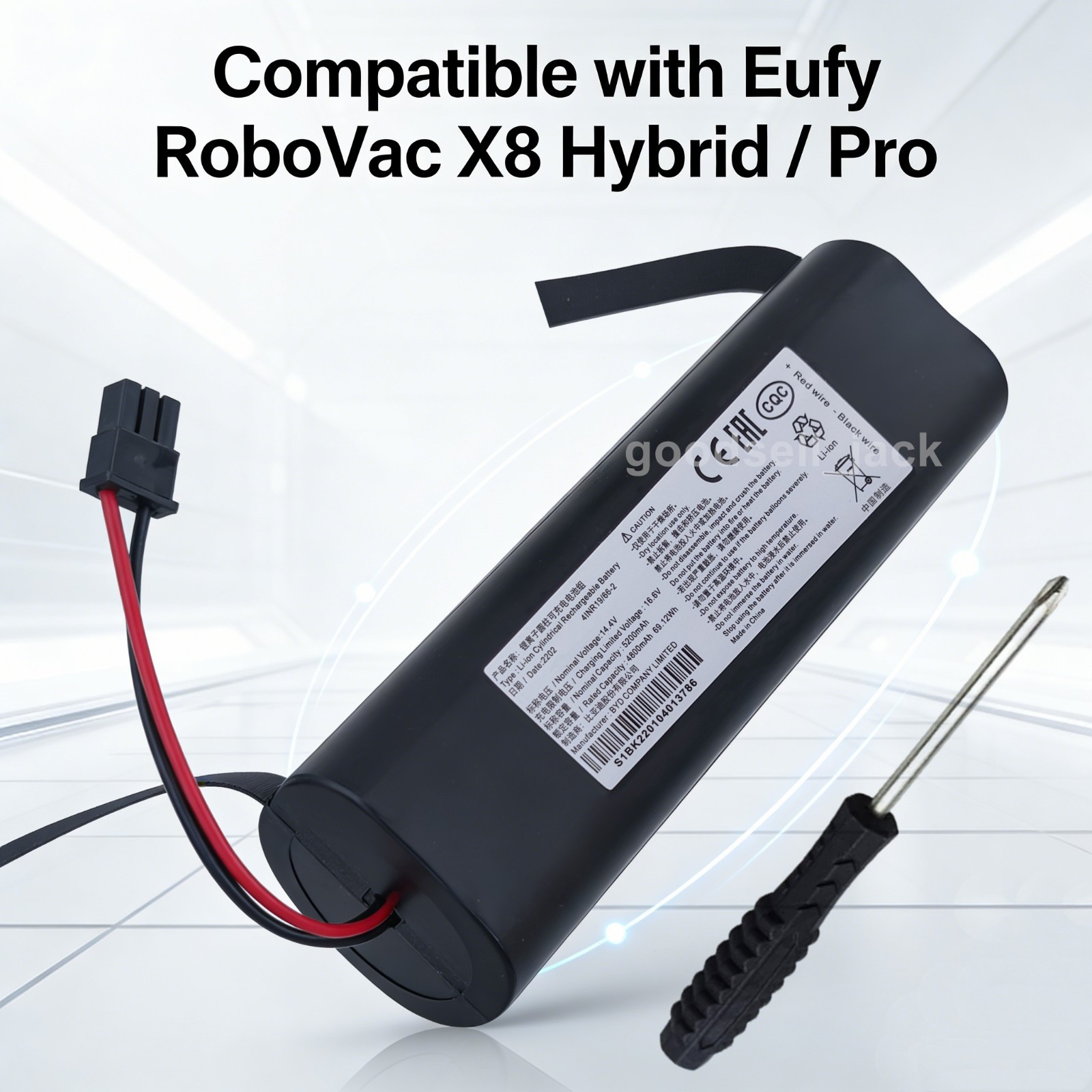 5200mAh New Battery for Eufy RoboVac X8 Hybrid , X8 Pro PA61 Series Robot Vacuum