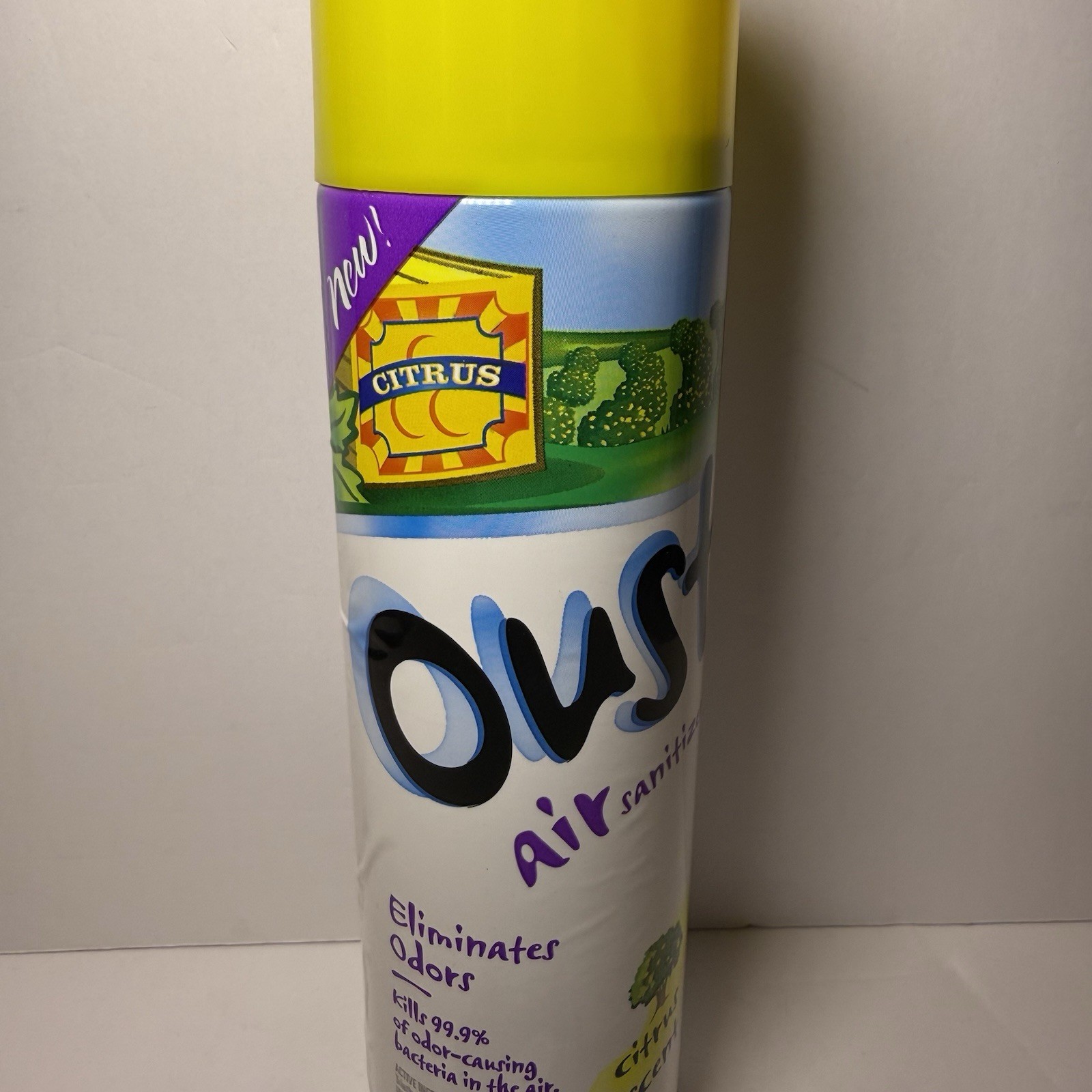 Discontinued (2003) OUST Air Sanitizer Citrus Scent Spray 10 Oz FULL Can