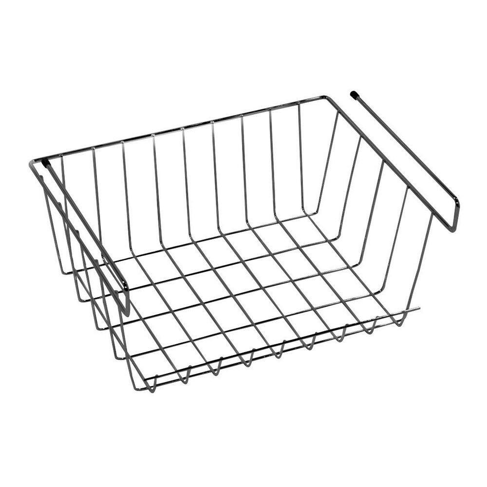 10 In. H X 11.5 In. W Chrome Alloy 1-Drawer Wire Basket