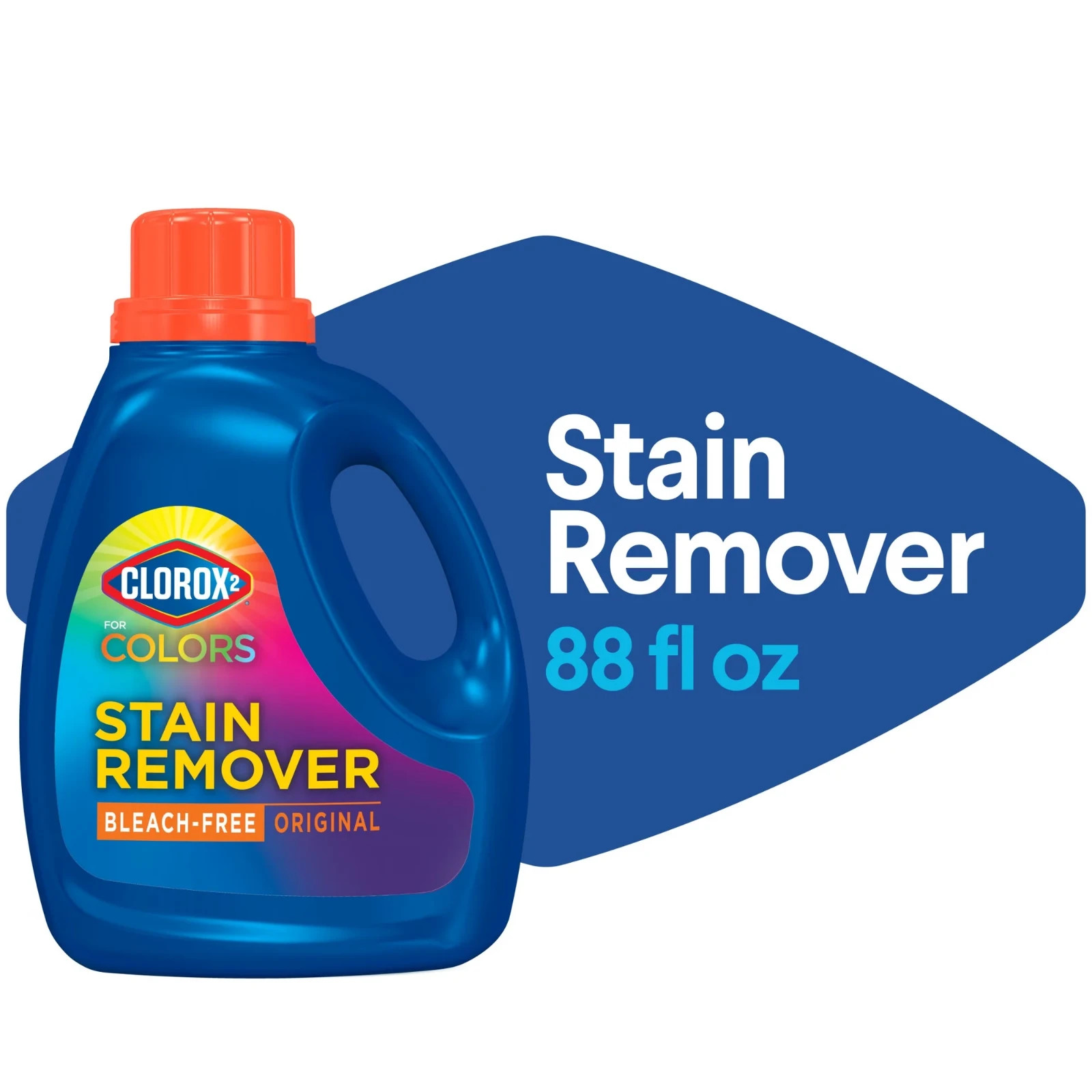 2 for Colors Stain Remover and Laundry Additive Bleach Free Original, 88 oz