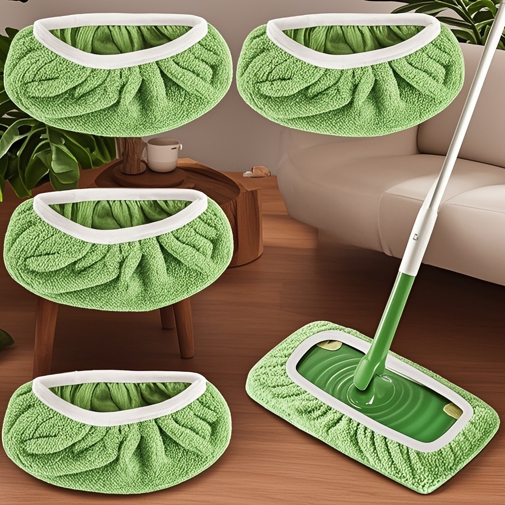4 Pack Reusable Mop Pads Microfiber Cleaning Pads for Floor Mop