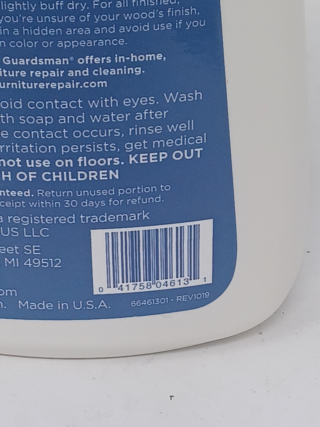 Guardsman Anytime Clean & Polish Wood Cleaner & Furniture Polish for Cabinets, T