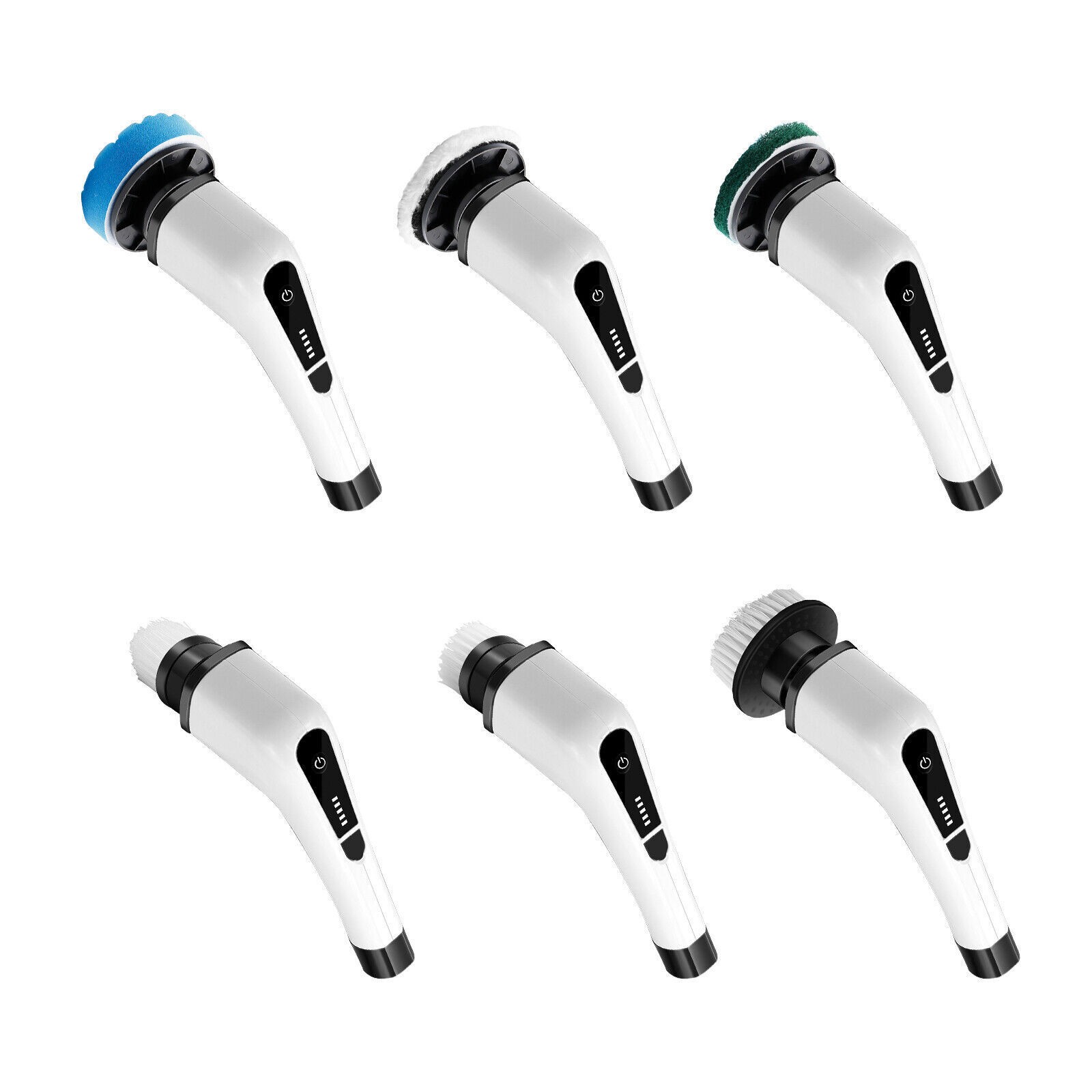 7 Heads Electric Spin Scrubber Cordless Bathtub Power Scrubber Rechargeable US