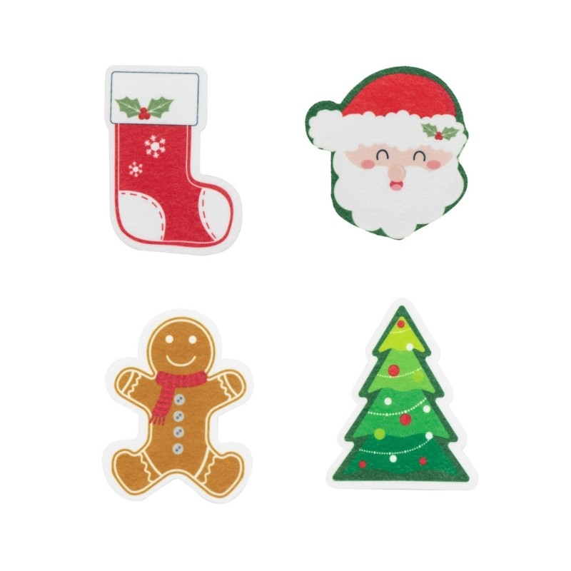 No Scratch Sponges For Dishes And More Festive Christmas Theme Pattern