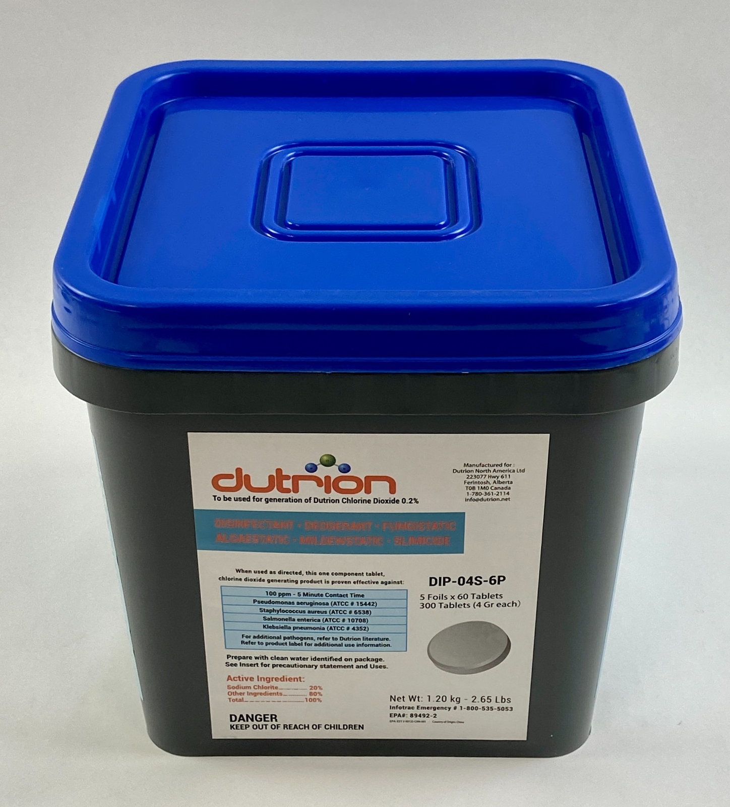 Dutrion Water Purification Tablets 5 Foil x 60 in Total 300 Tablets 1.20 kg