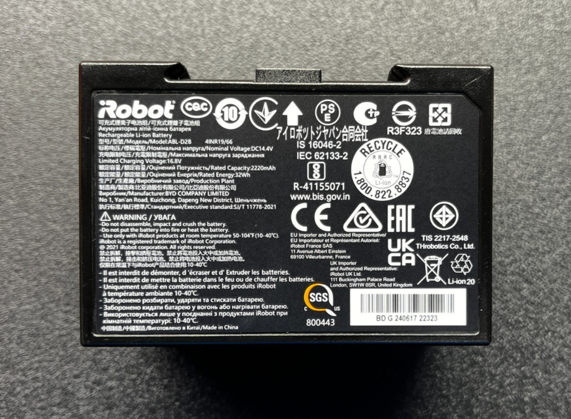 Genuine ABL-D2 Upgraded Battery for iRobot Roomba j5 j6 j7 i1 i3 i4 i5 i7+ i8 e5