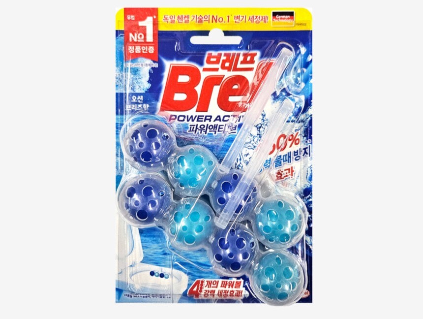 Henkel Bref Power Active Toilet Bowl Cleaner 4 scents 50g x 2pcs