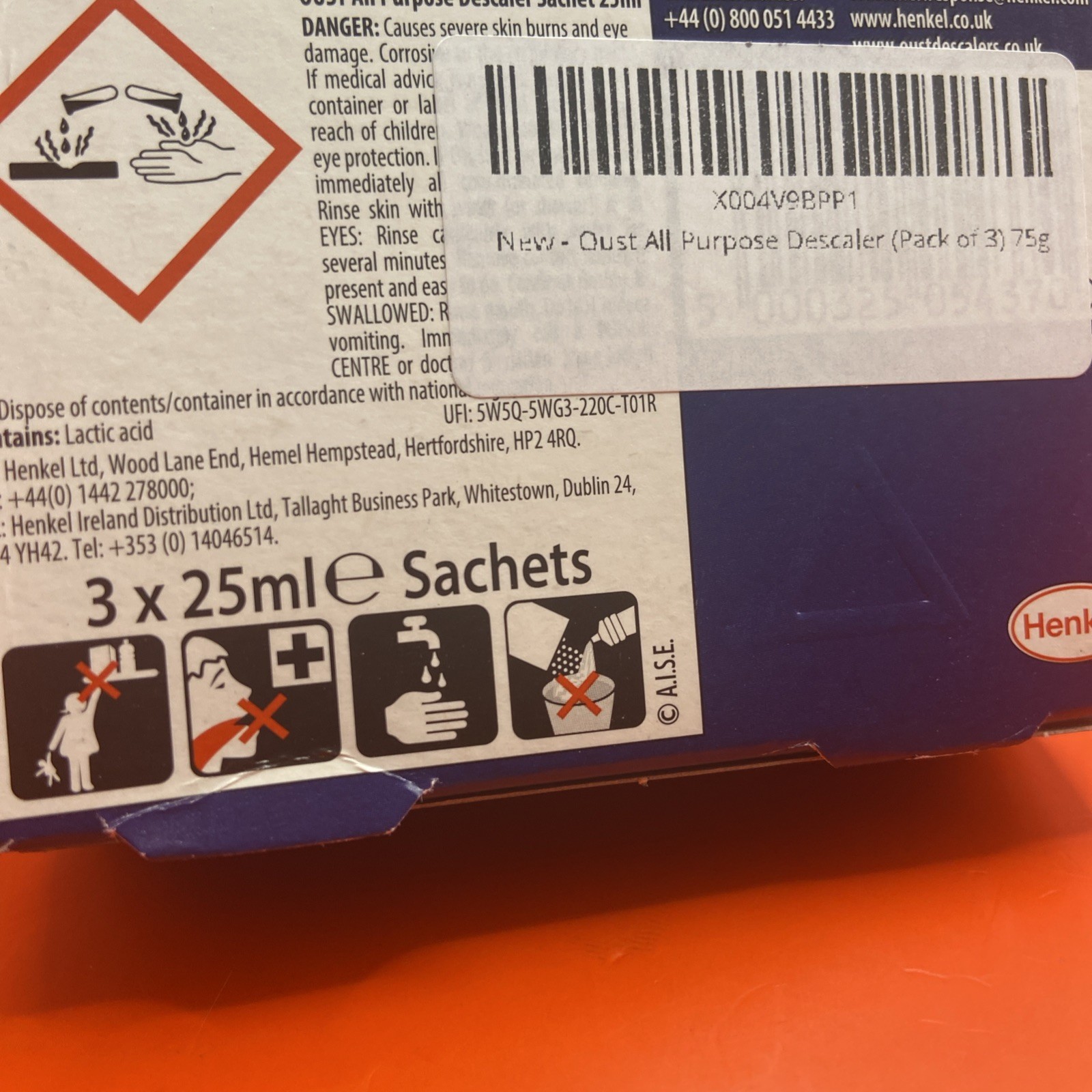 3x OUST All Purpose Descaler Kettle Iron Limescale Remover Cleaner De-Scaler 3pk